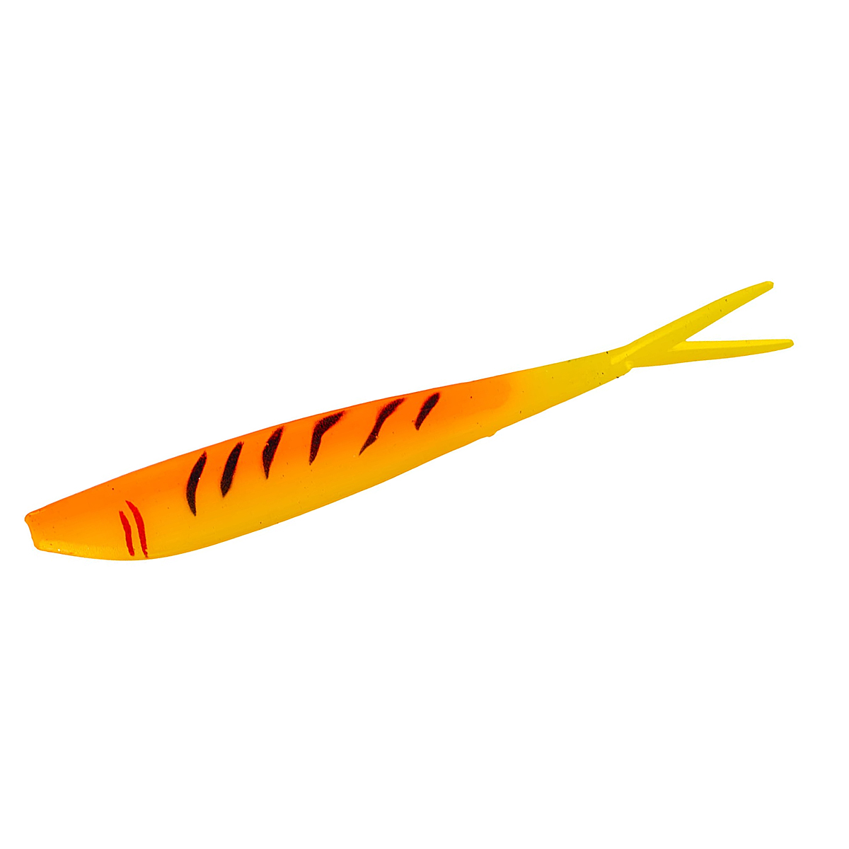 Силікон Big Bite Baits Slim Minnow Painted 4" 6pc #Orange Firetiger