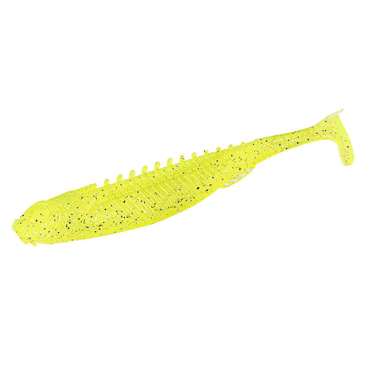 Силикон Northland Fishing Tackle Eye-Candy Paddle Shad 3.5" 5pc #Silver Chartreuse