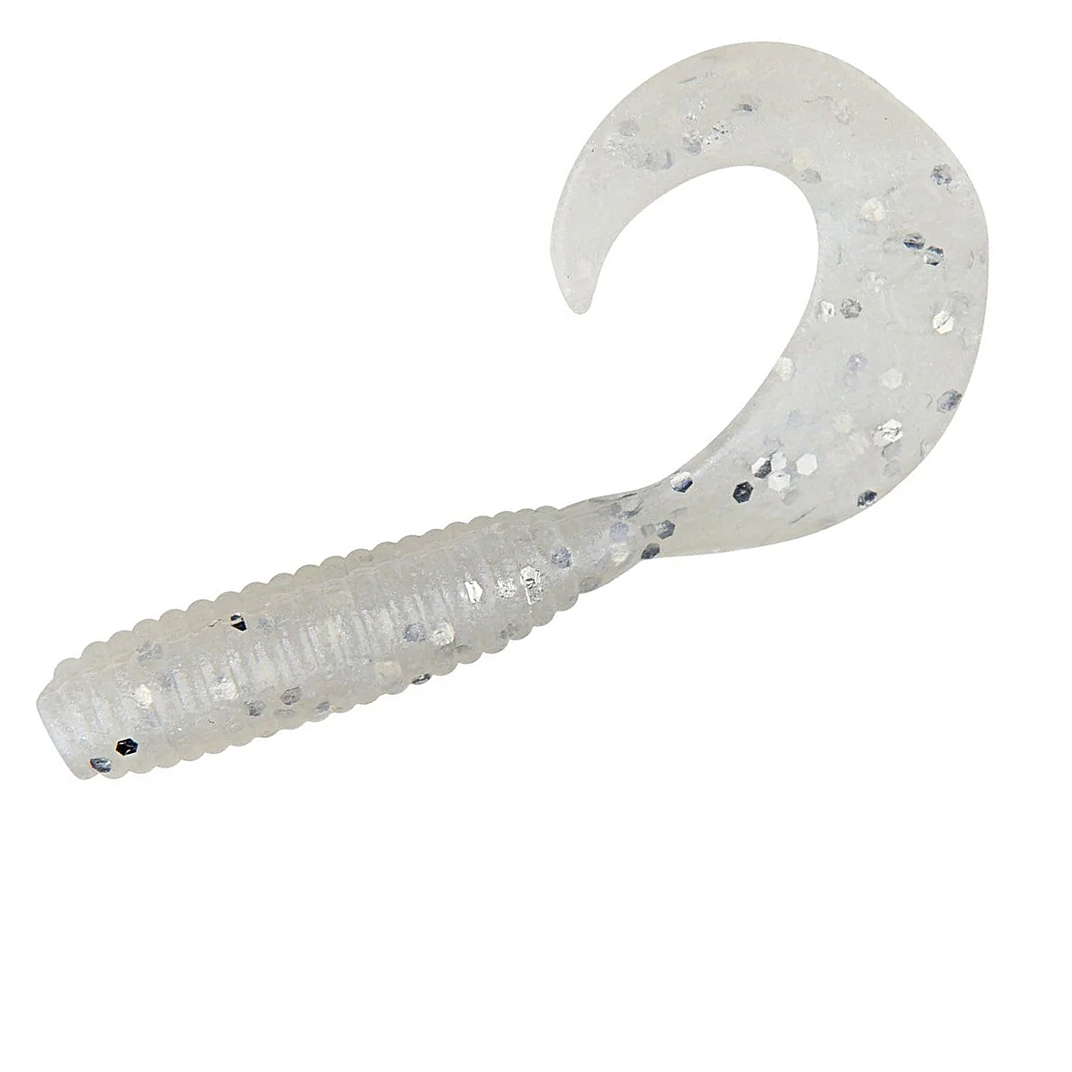 Силікон Gary Yamamoto Single Tail Grub 4" 20pc #Blue Perl With Large Silver