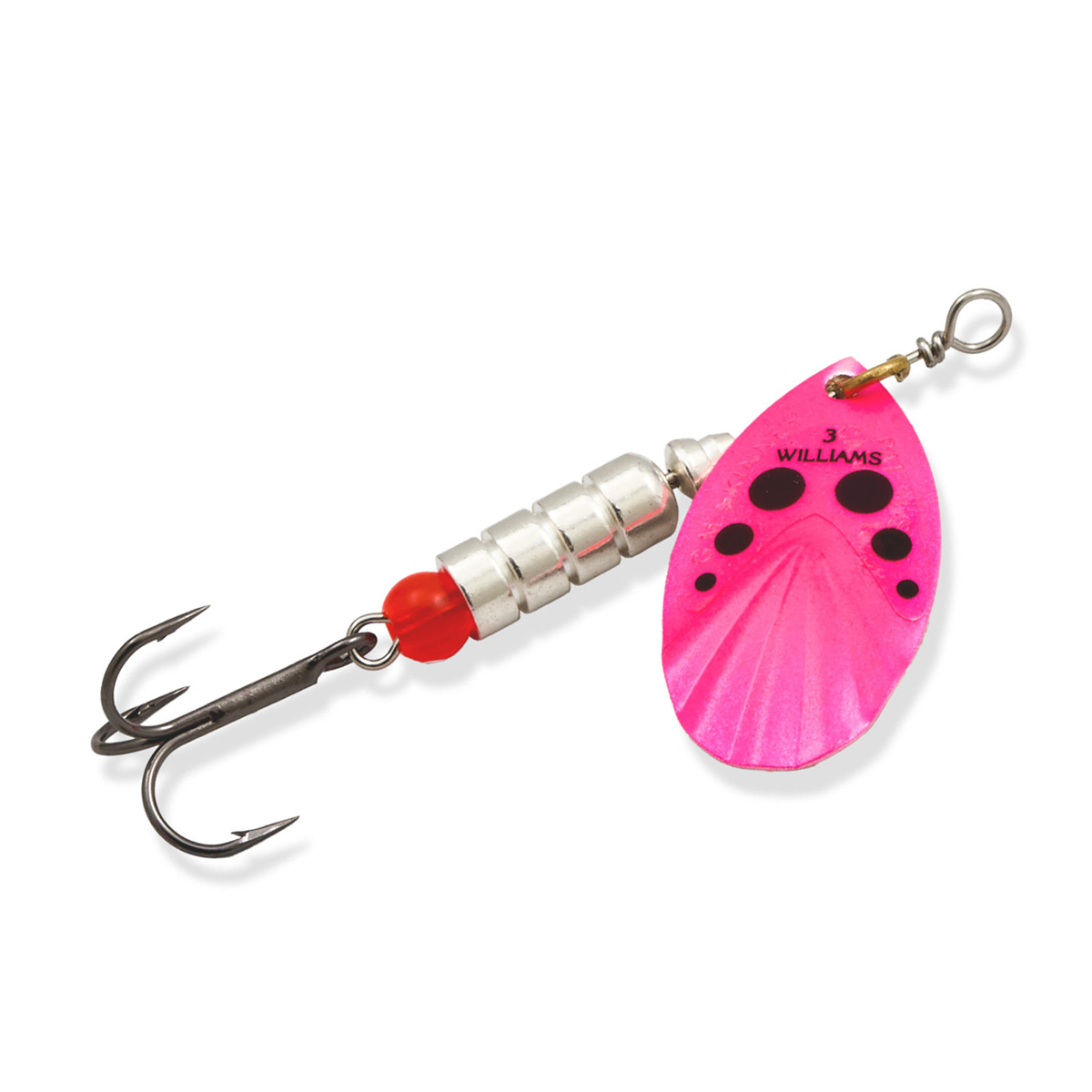 Блесна Williams Vortex Garni UV 9.45gr #Pink Black Dots On Silver