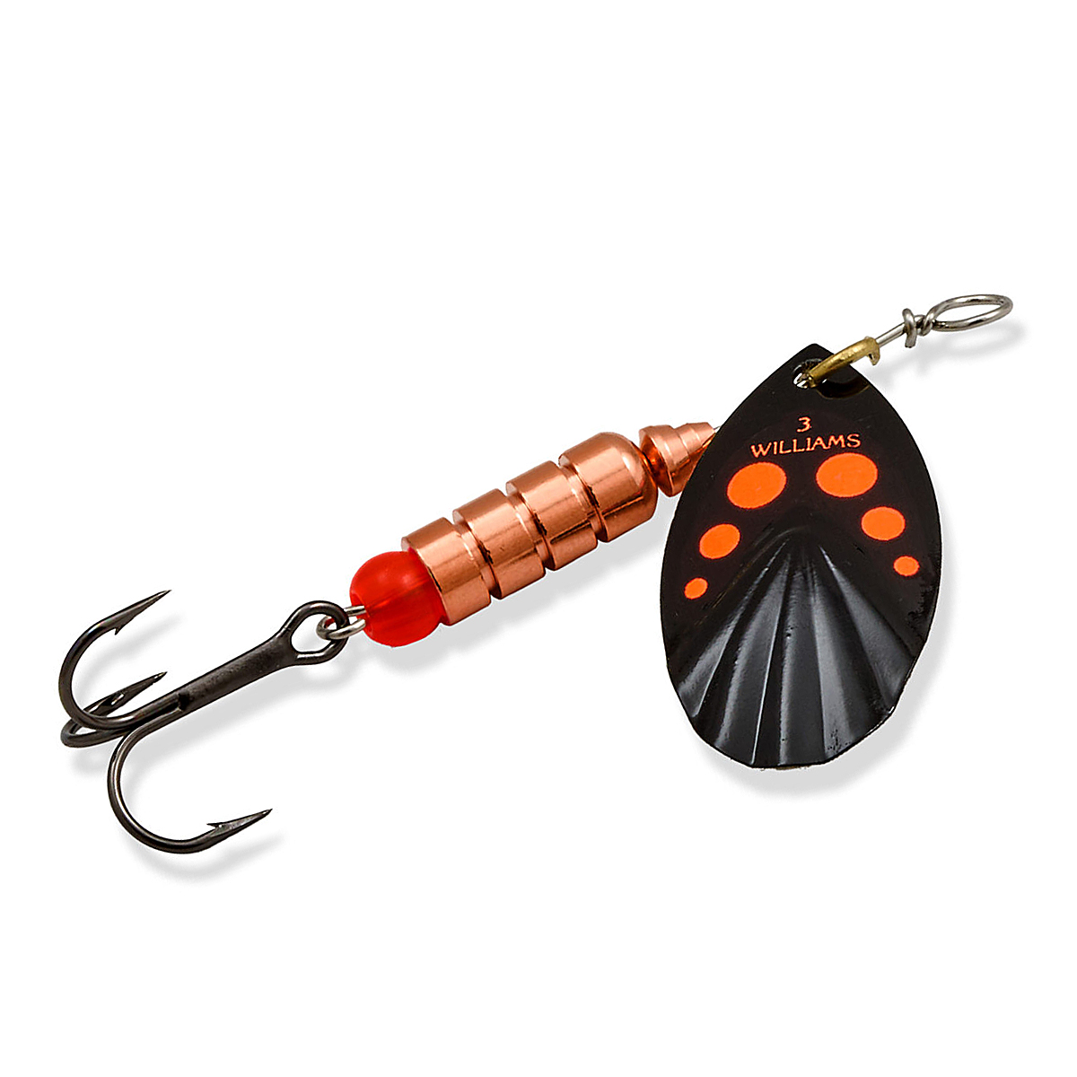 Блесна Williams Vortex Garni UV 14.17gr #Black Orange Dots On Silver