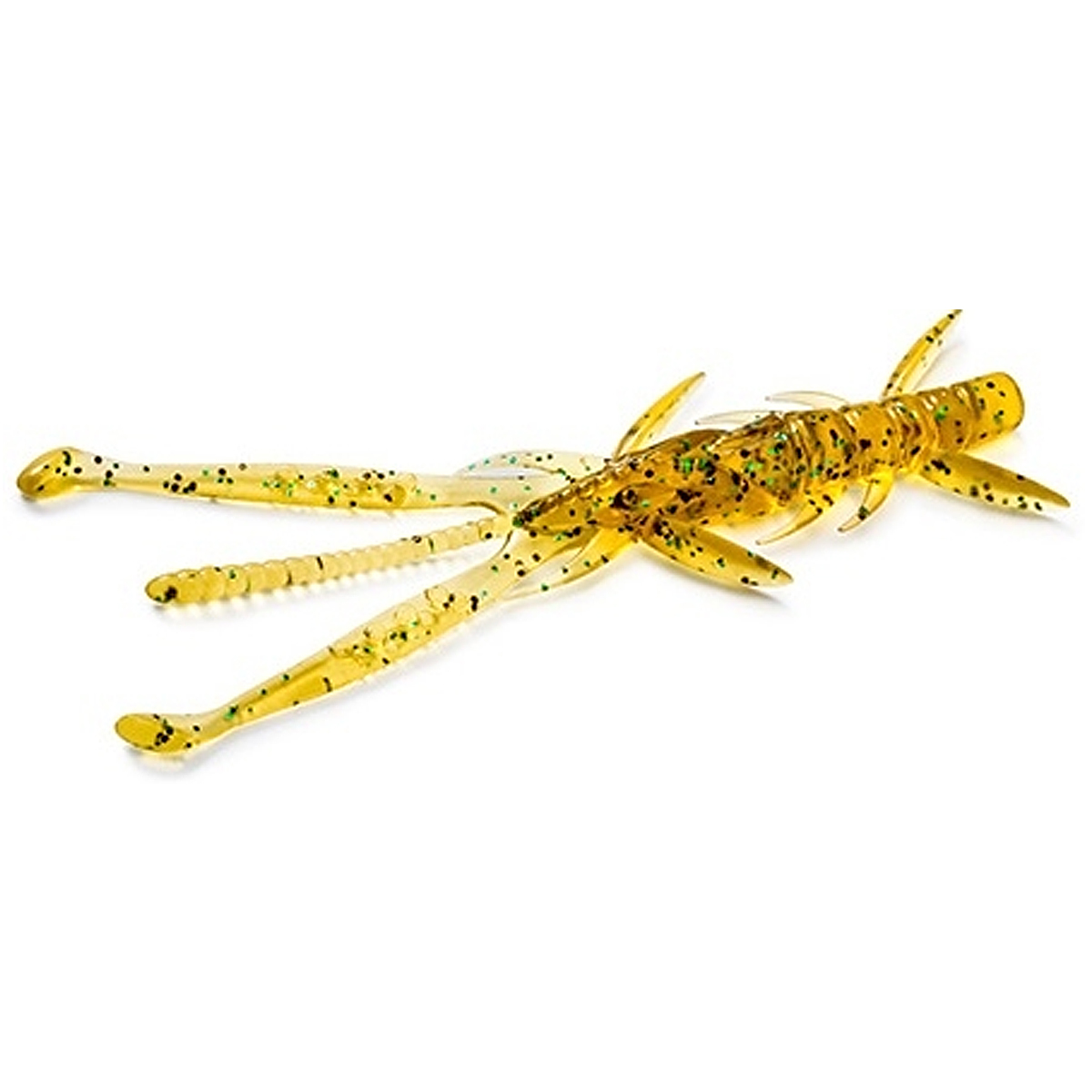 Силикон FishUp Shrimp 3.6" 7pc #036 Caramel/Green & Black