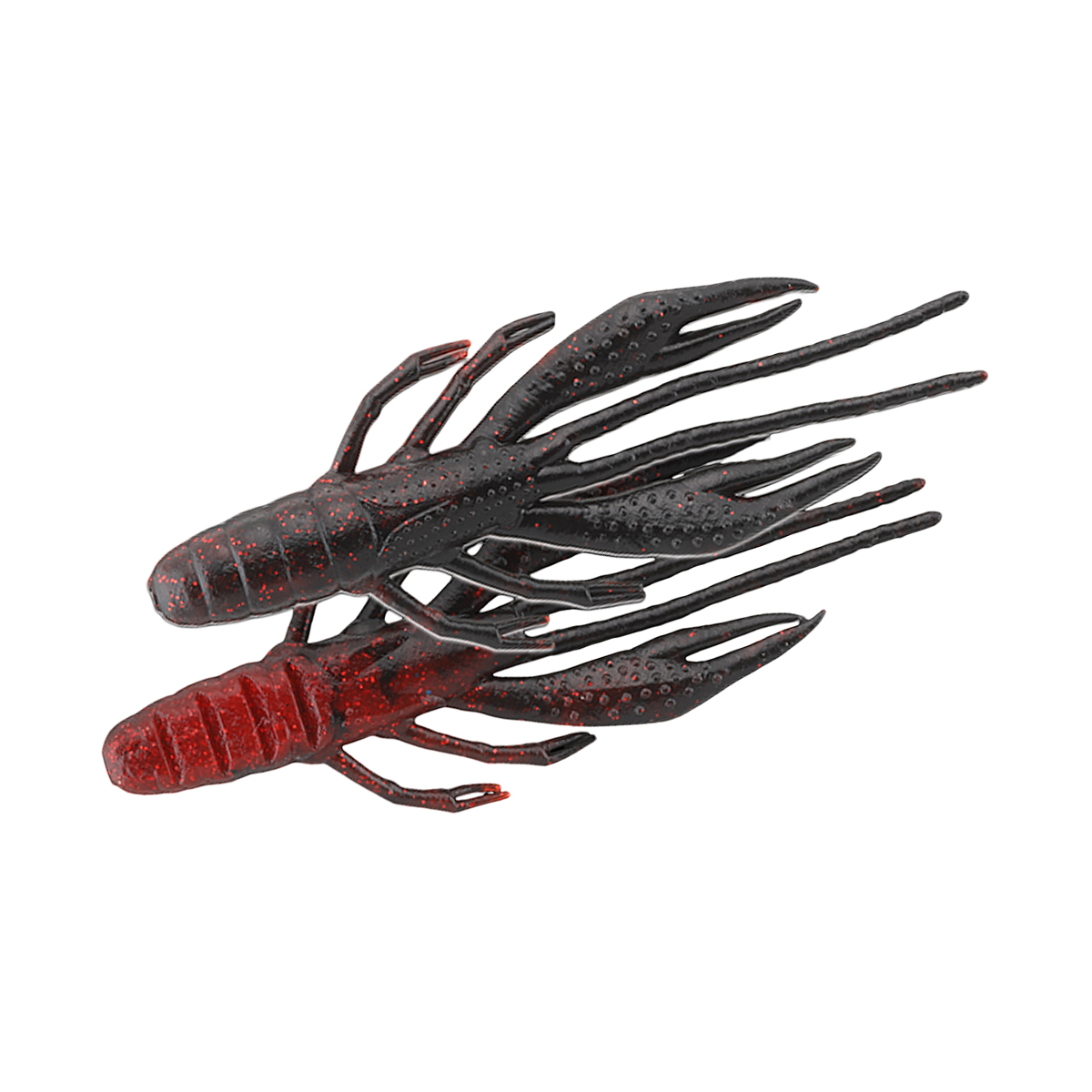 Силикон Jackall Waver Shrimp 2.8" Salt Kurodai 6pcs #Red Belly Devil