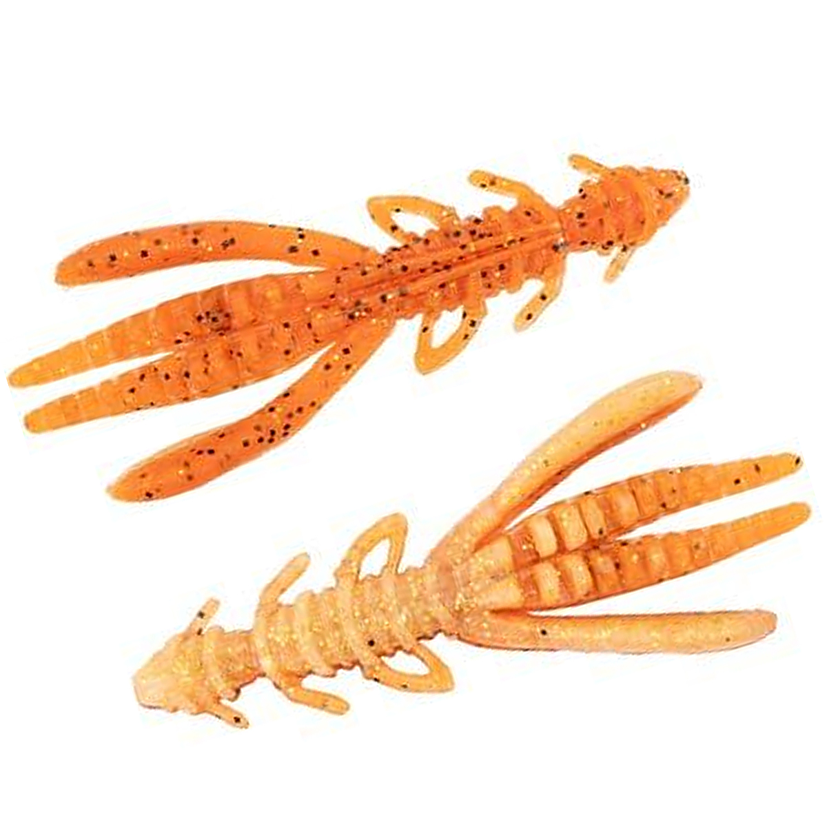 Силикон Jackall JugHog 2.5'' 8pcs #Orange Gold/Glow Belly