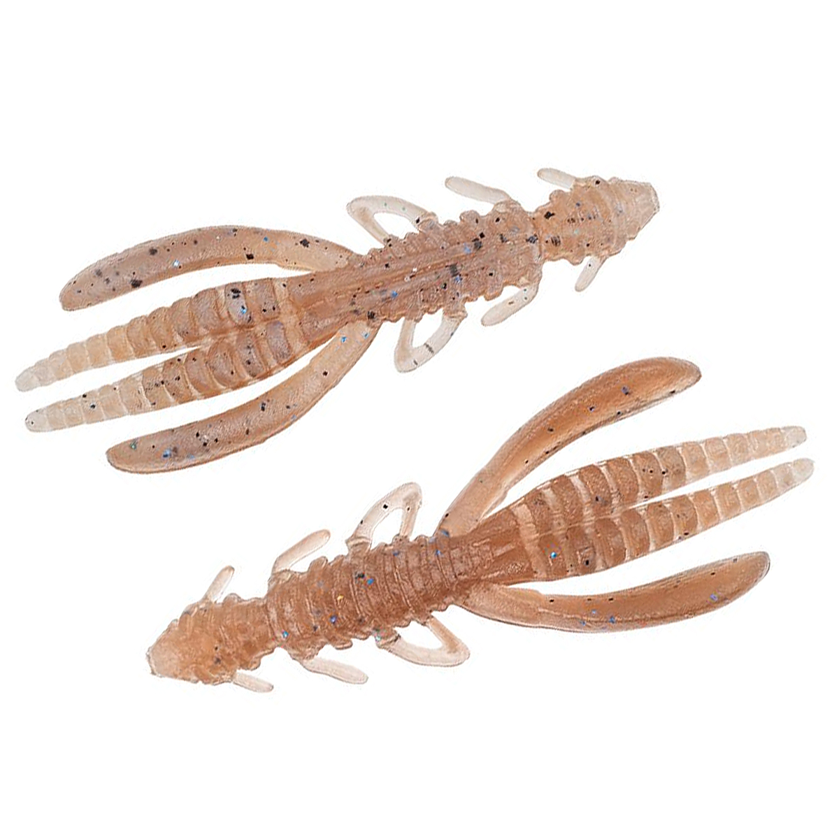 Силикон Jackall JugHog 2.5'' 8pcs #Sumi Shio Shrimp