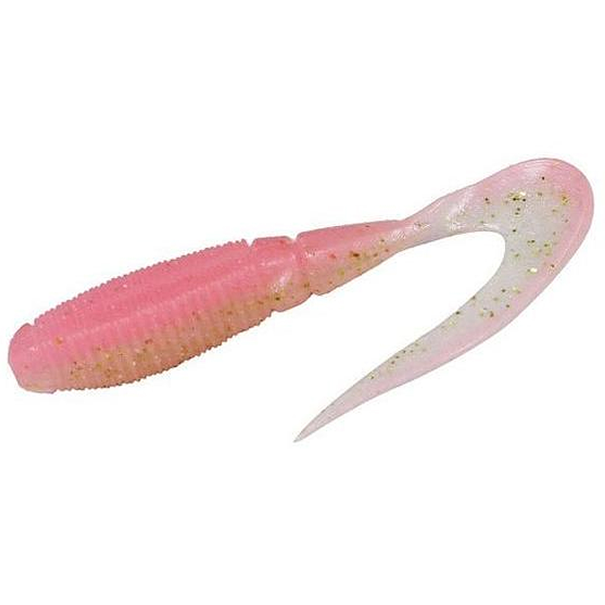 Силикон Jackall Rhythm Grub 2.4" 5pcs #Pink Back Gold