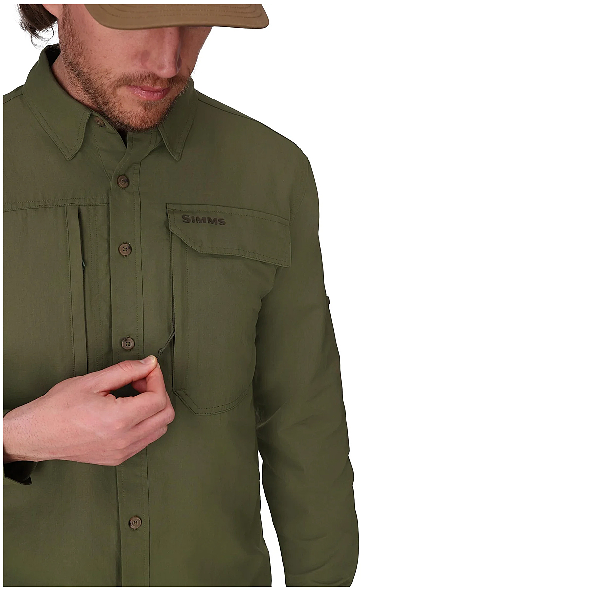 Сорочка Simms Guide Shirt Orange Maple L фото 4