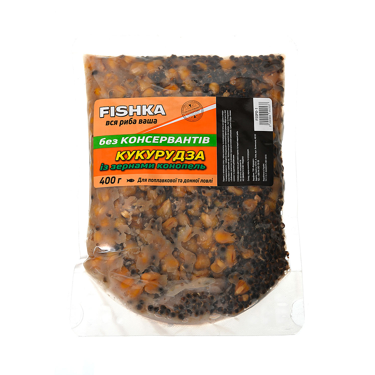Суміш ФІШКА Кукурудза з коноплею 400 g