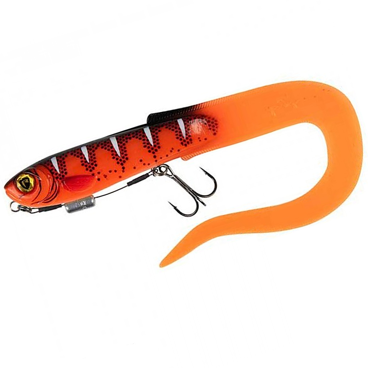 Силікон оснащений Fox Rage Slick Eel Loaded 350mm #UV Red Wake
