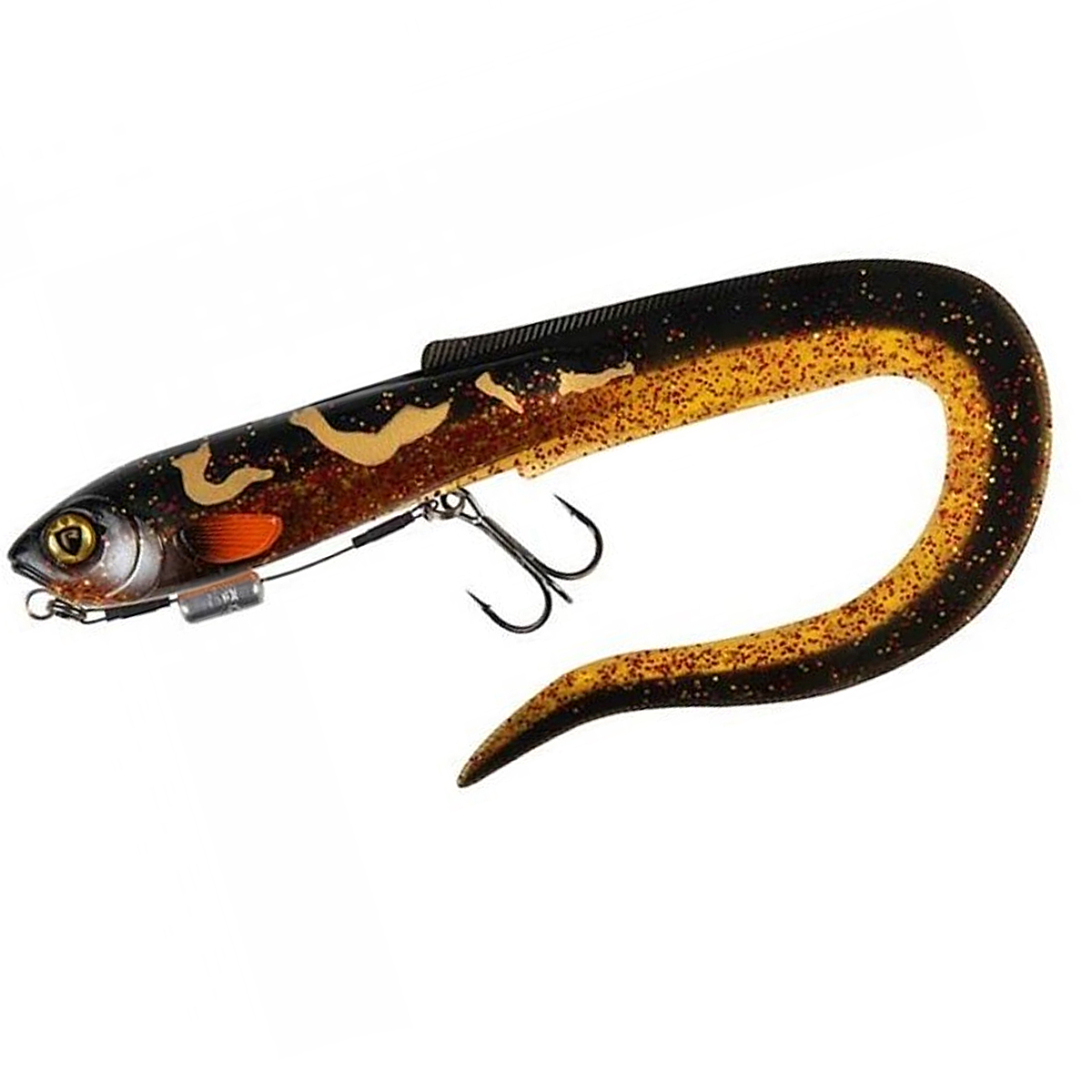 Силікон оснащений Fox Rage Slick Eel Loaded 350mm #Burbot