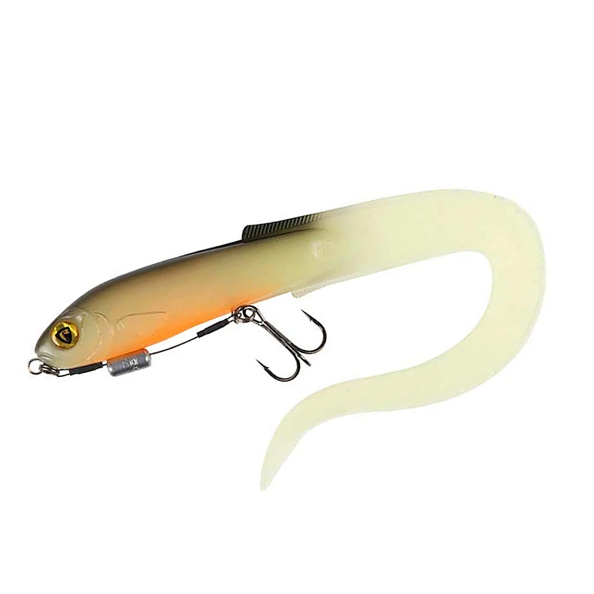 Силікон оснащений Fox Rage Slick Eel Loaded 350mm #UV Hot Olive