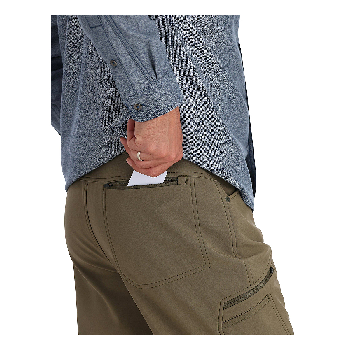Штани Simms Rogue Softshell Pant New Dark Stone 38R фото 4
