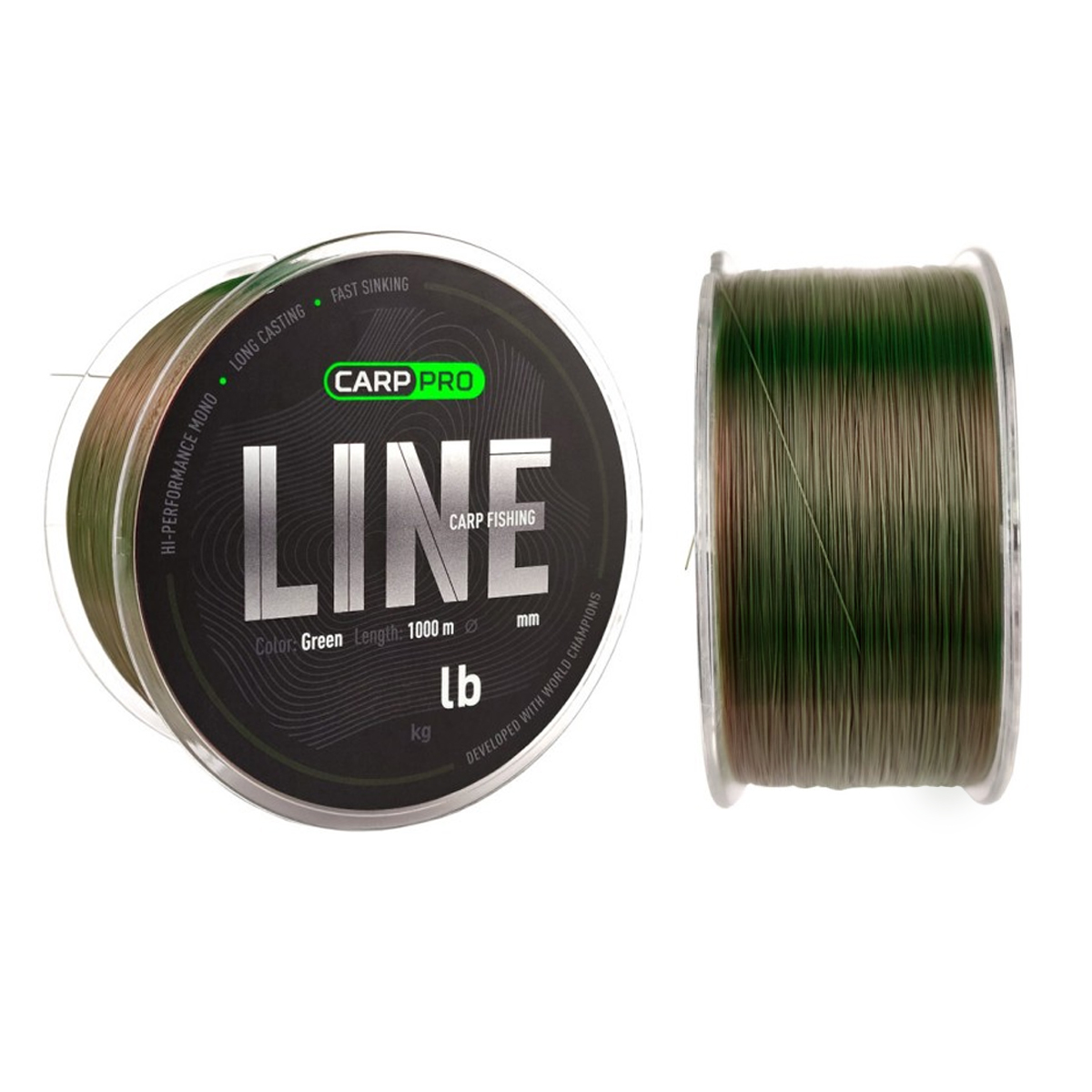Леска Carp Pro Carp Fishing Line Green 1000m 0.286mm