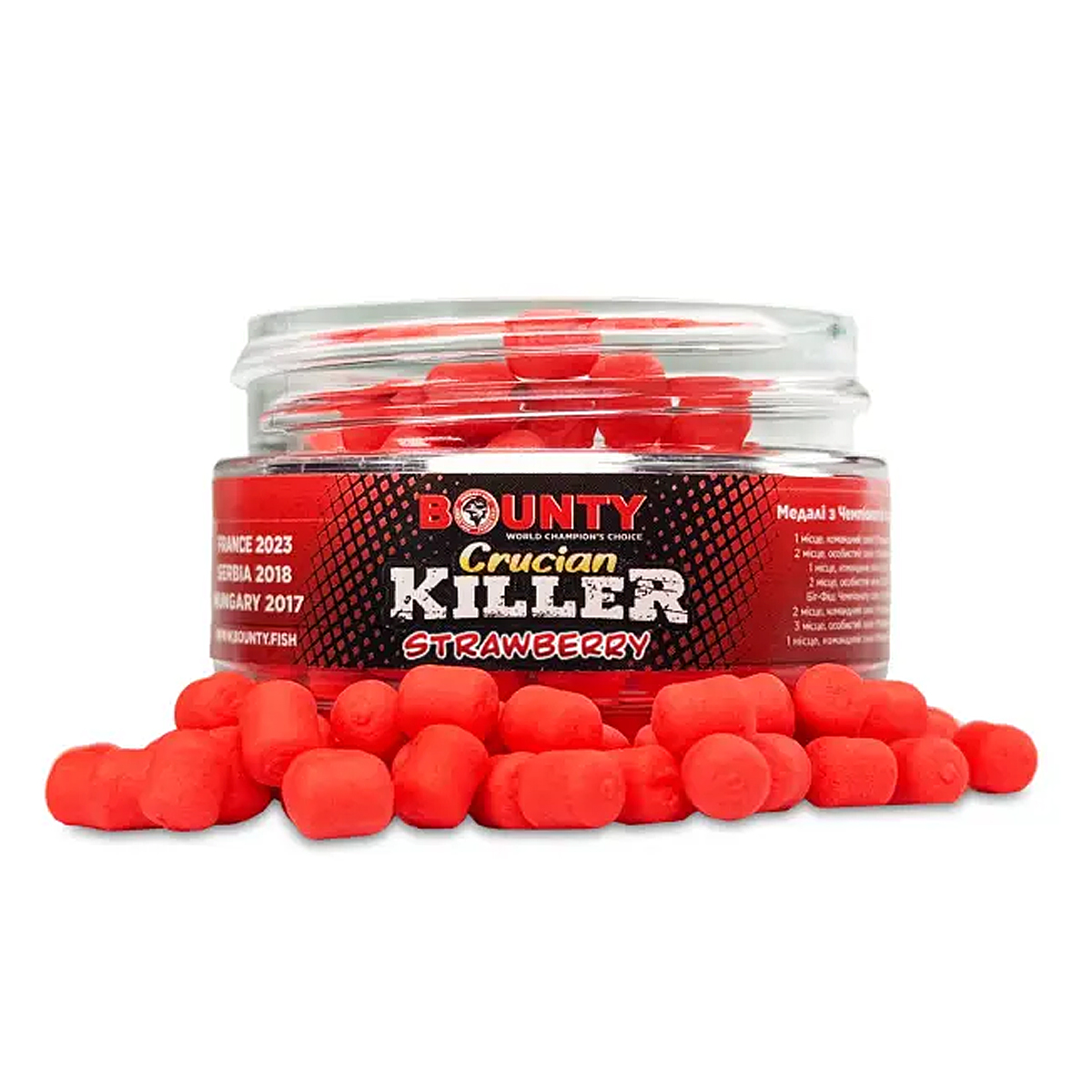 Бойли Bounty Wafters Crucian Killer Strawberry 4/6mm