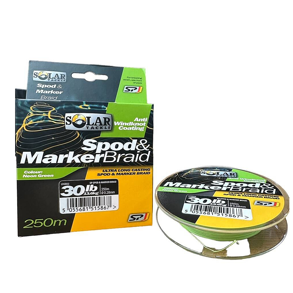 Шнур Solar SP Spod & Marker Braid 30lb 250m 0.28mm
