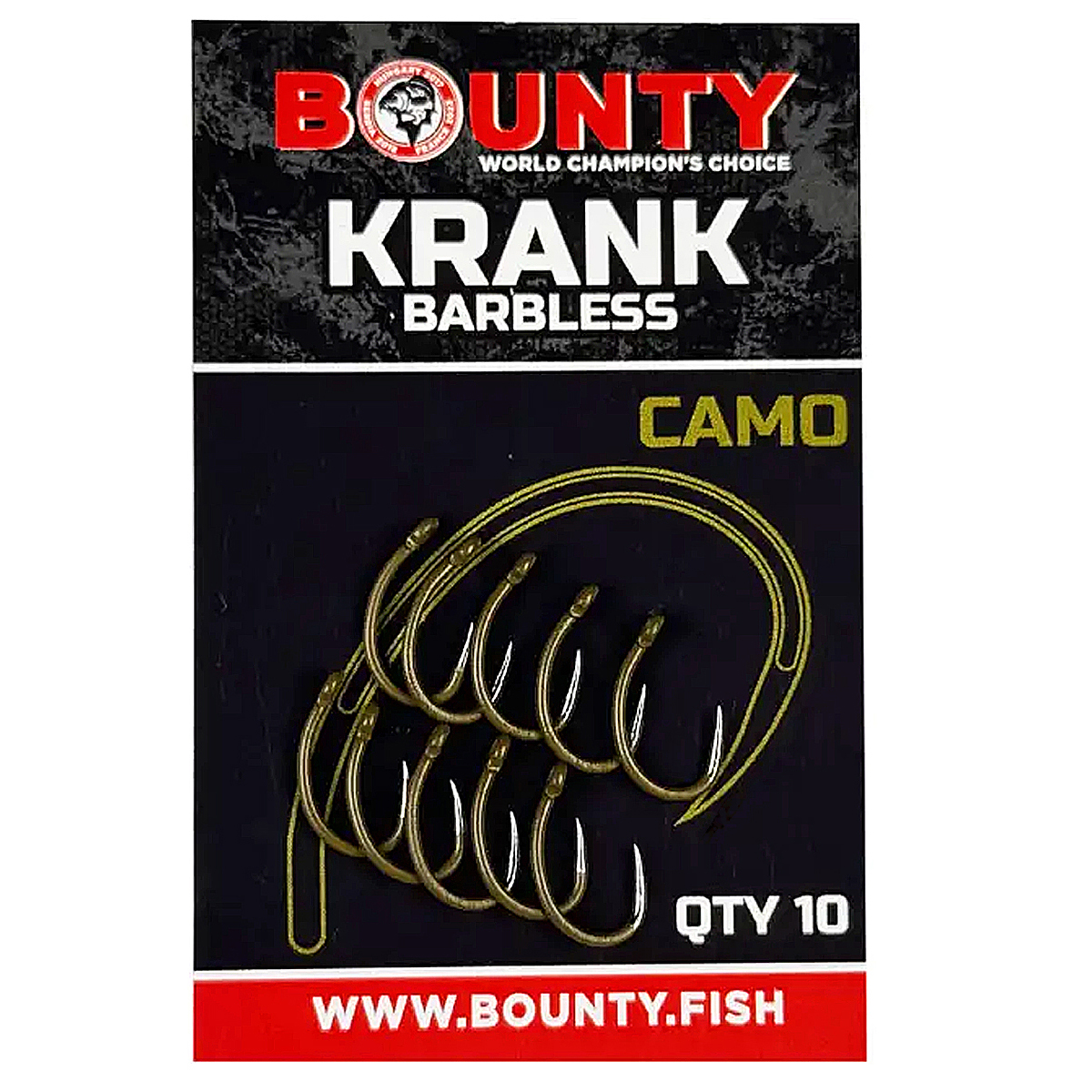 Крючки Bounty Krank Barbless Camo №12 без бородки