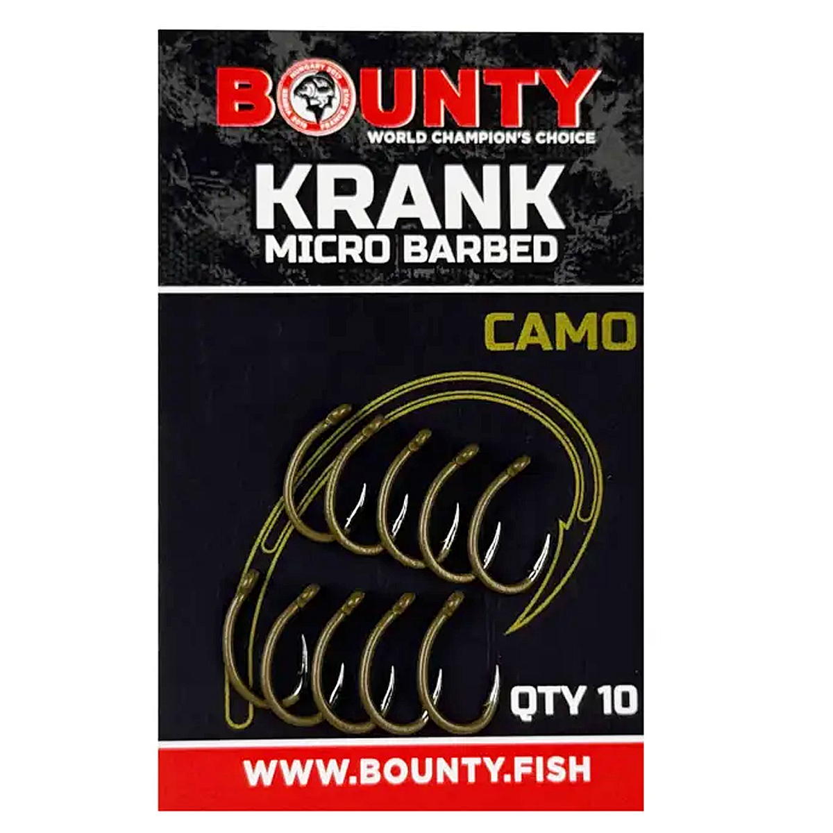 Крючки Bounty Krank Micro-Barbed Camo №12 с бородкой