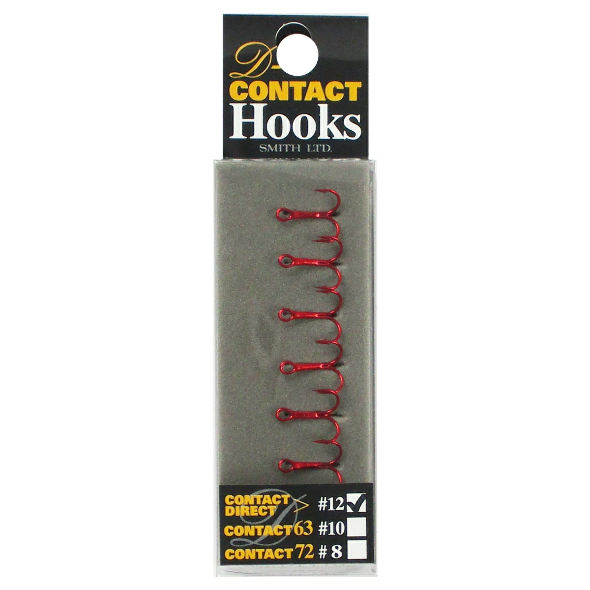 Тройник Smith D-Contact Hook Red #12 7pcs