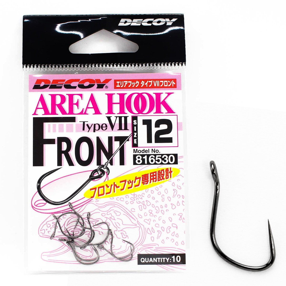 Крючок Decoy Area Hook Type VII Front NS Black #12 10pcs