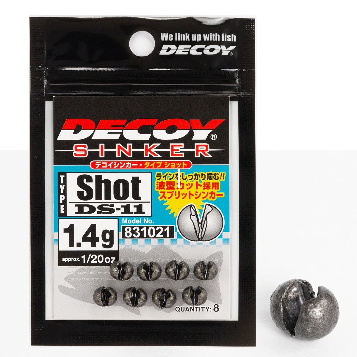 Підвантаження Decoy DS-11 Sinker Type Shot 1.4g 8pcs