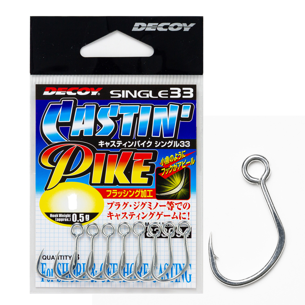 Гачок Decoy Single33 Castin' Pike Single #2 8pcs