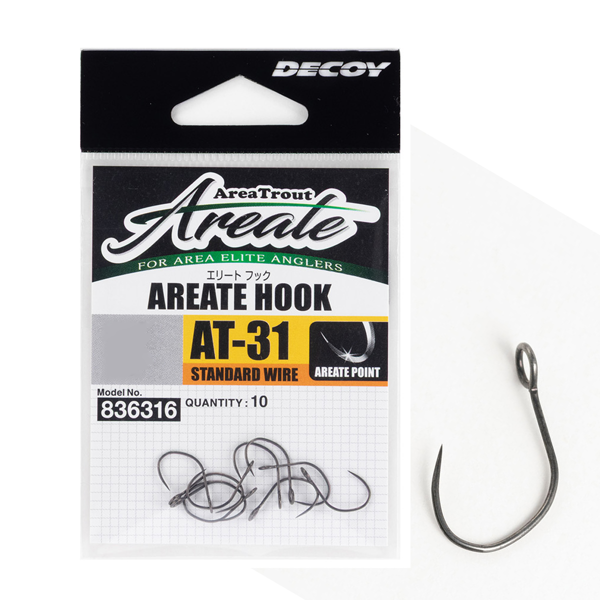Гачок Decoy AT-31 Areate Hook #6 10pcs