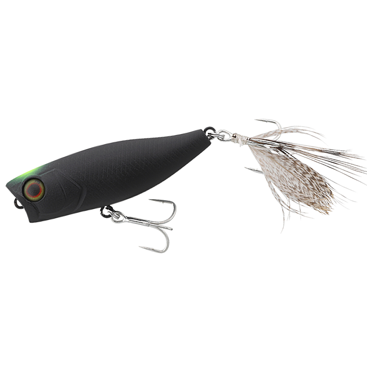 Воблер Jackall Chubby Popper 42F 42mm 3.3g #SIGHT MATTE BLACK