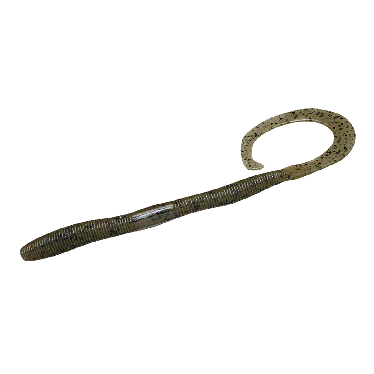 Силикон Jackall Flick Curly 4.8" 8pcs #Green Pumpkin Pepper