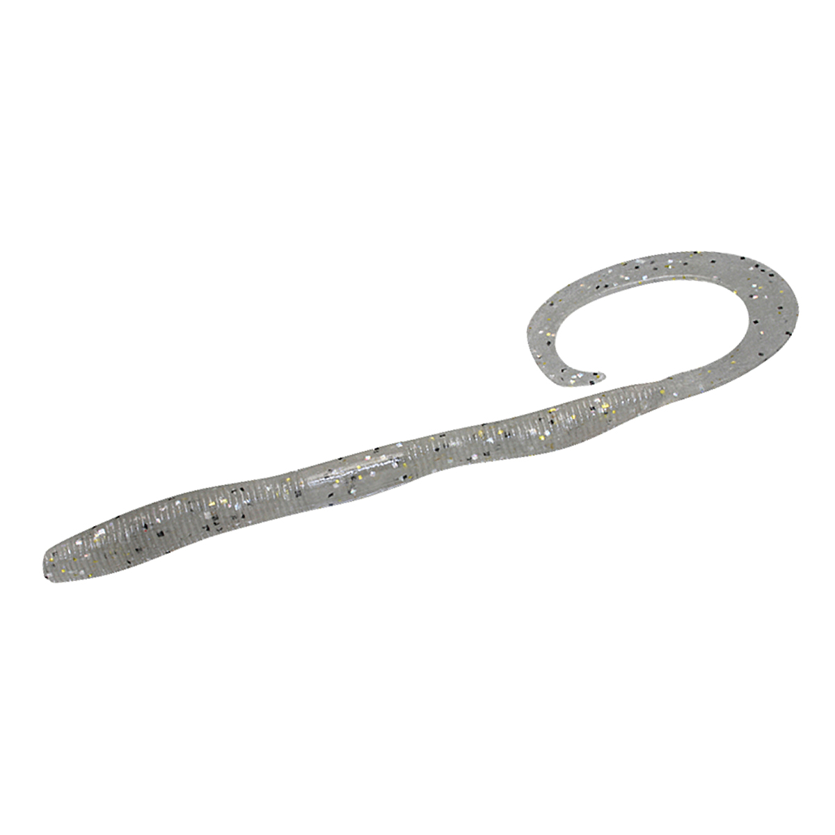 Силикон Jackall Flick Curly 4.8" 8pcs #Light Smoke Shad