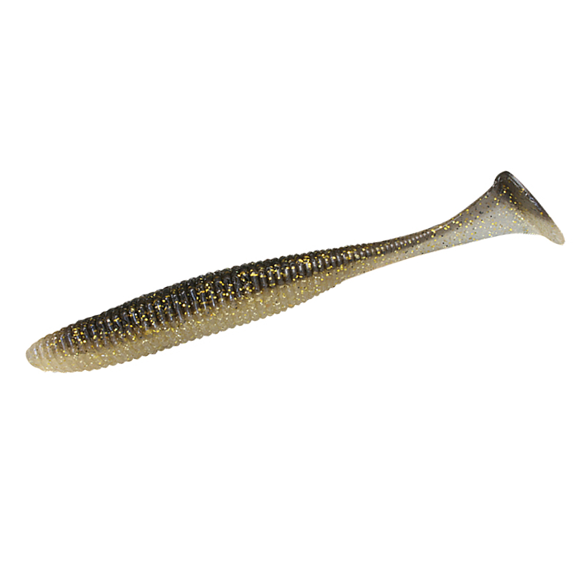 Силікон Jackall Rhythm Wave 4.8" 5pcs #Gold Black Shad