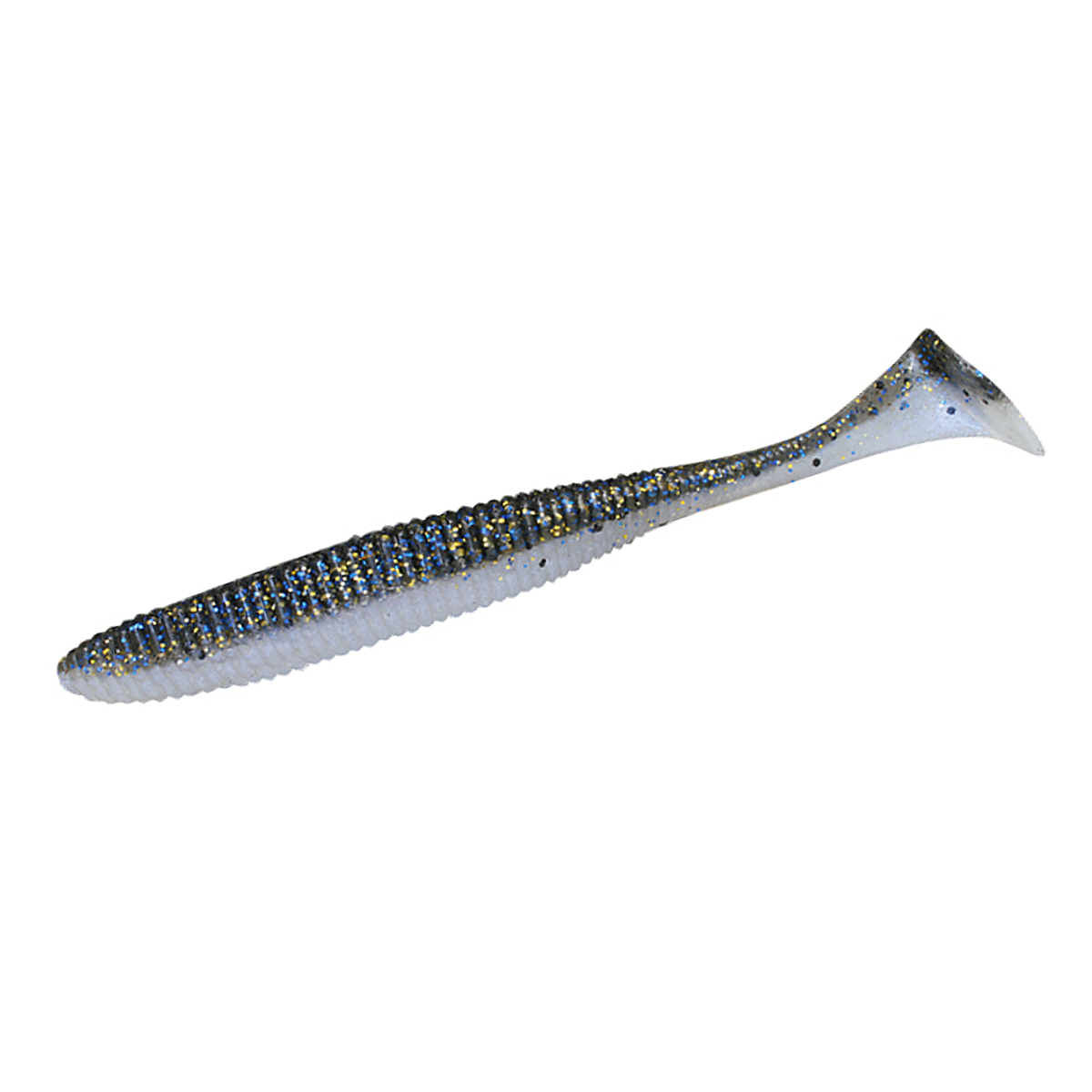 Силікон Jackall Rhythm Wave 4.8" 5pcs #Bluegill/Pearl White