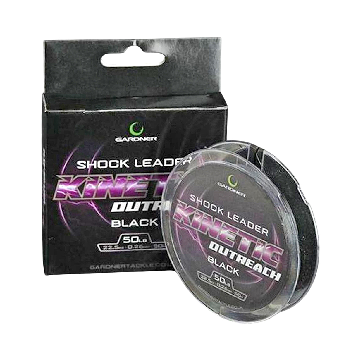 Шоклідер Gardner OutReach Shock Leader Black 50lb 0.26mm 50m