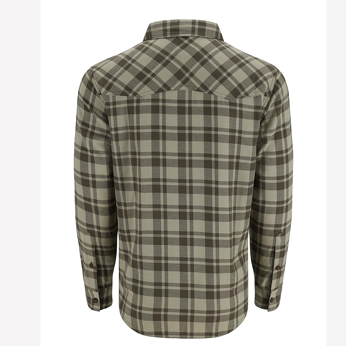 Сорочка Simms Santee Flannel Shirt Bayleaf/Sunglow Pane Ombre S фото 2