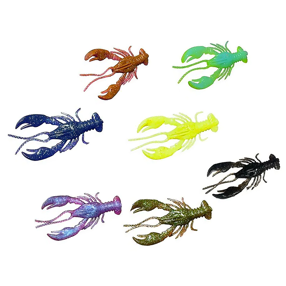 Силікон Angry Baits Kraken 2" 7pc #MIX29 UV