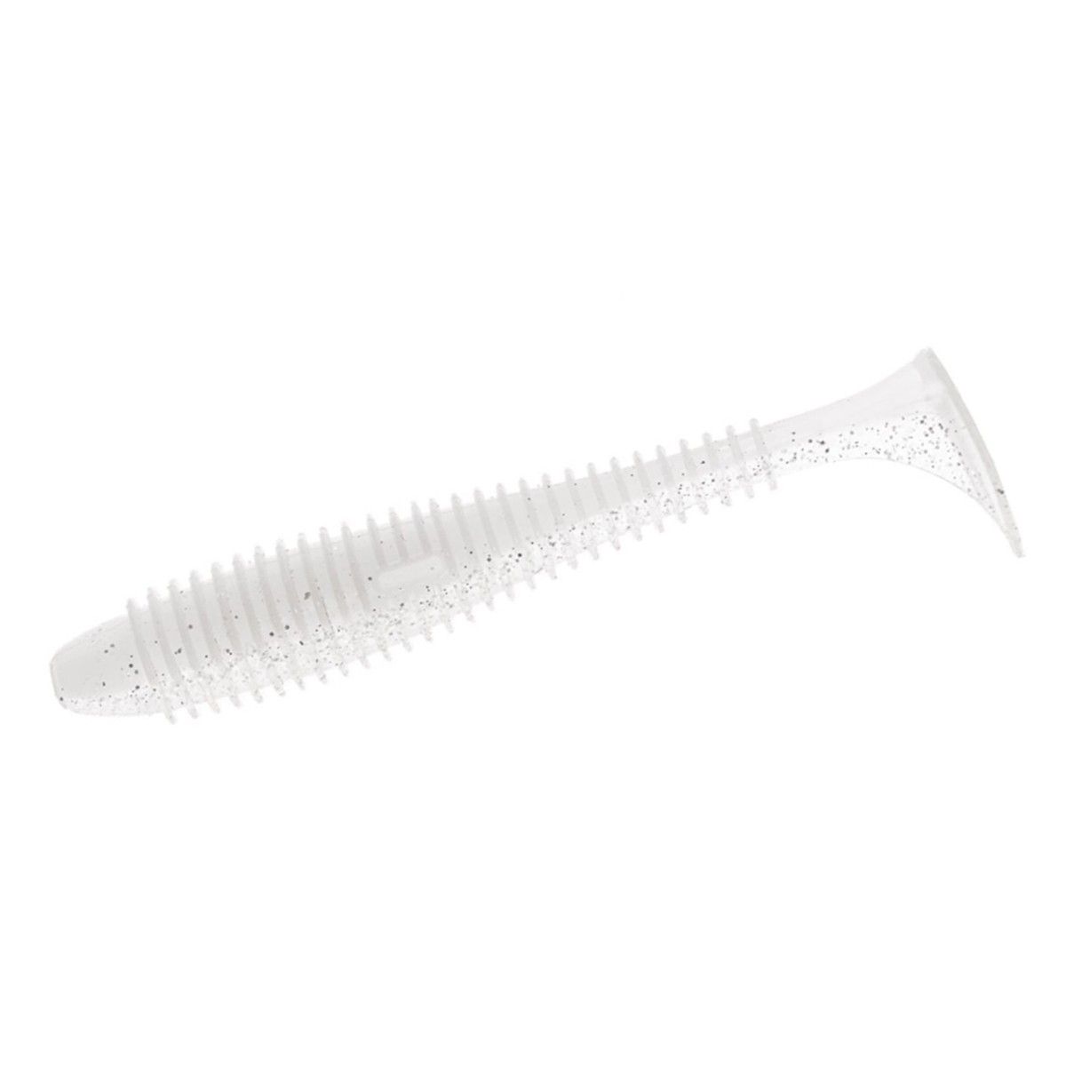 Силикон Angry Baits Fatik 3.8" 4pc #49 White Silver electrik Glitter UV