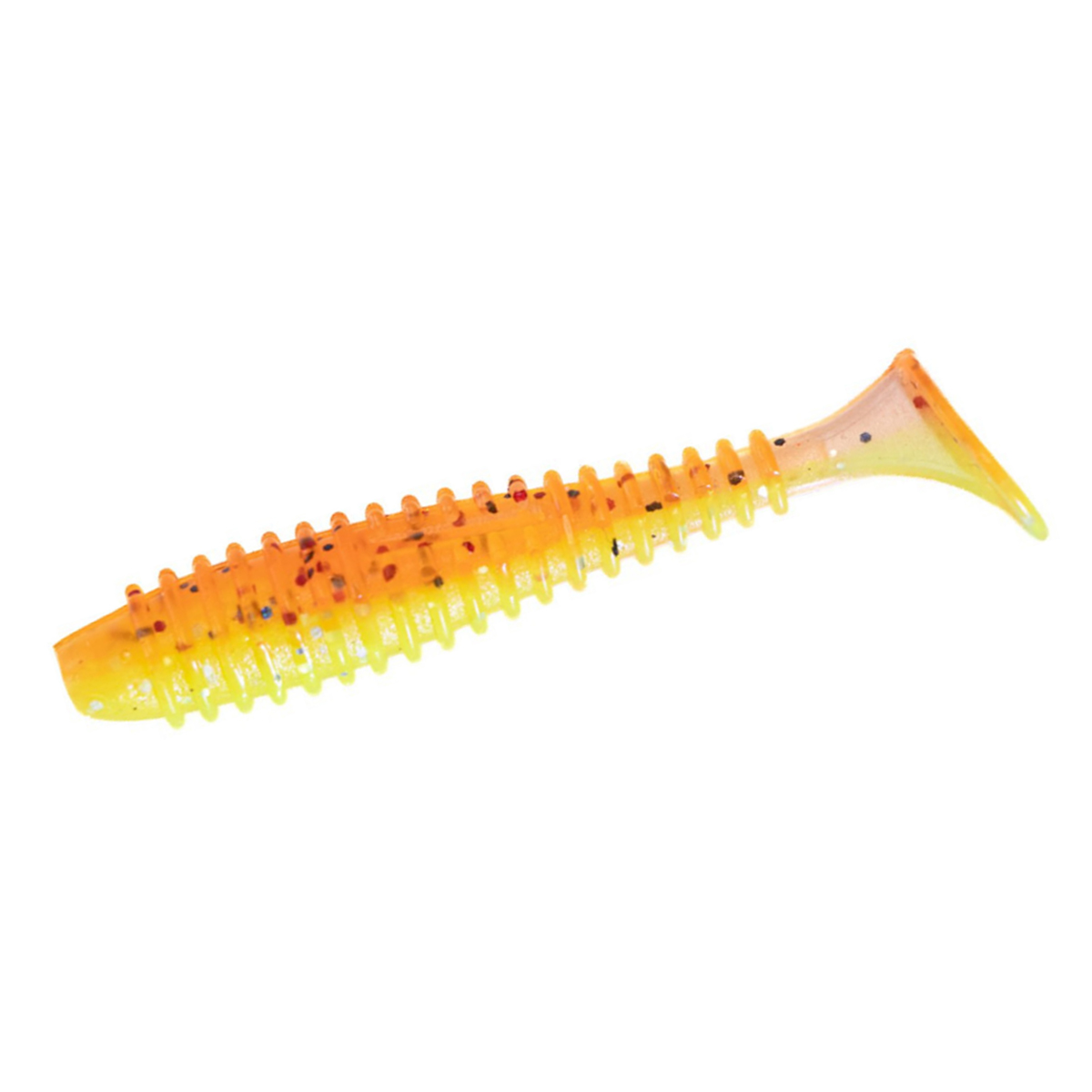 Силикон Angry Baits Fatik 3.8" 4pc #06 Crazy Carrot UV