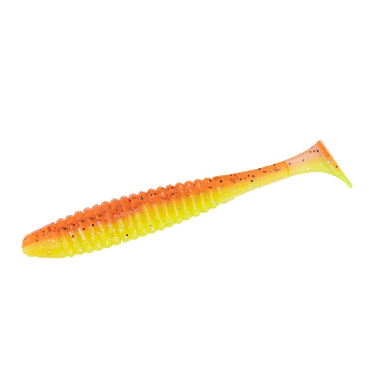 Силікон Angry Baits Shiner 4" 4pc #06 Crazy Carrot UV