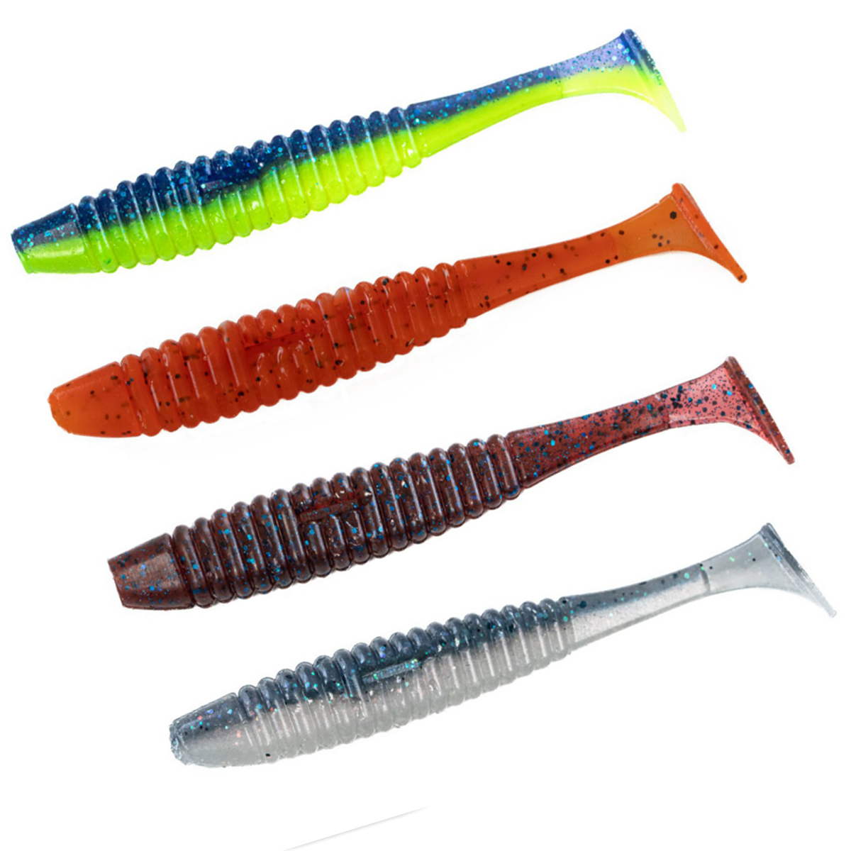 Силікон Angry Baits Shiner 4" 4pc #25 AB MIX1