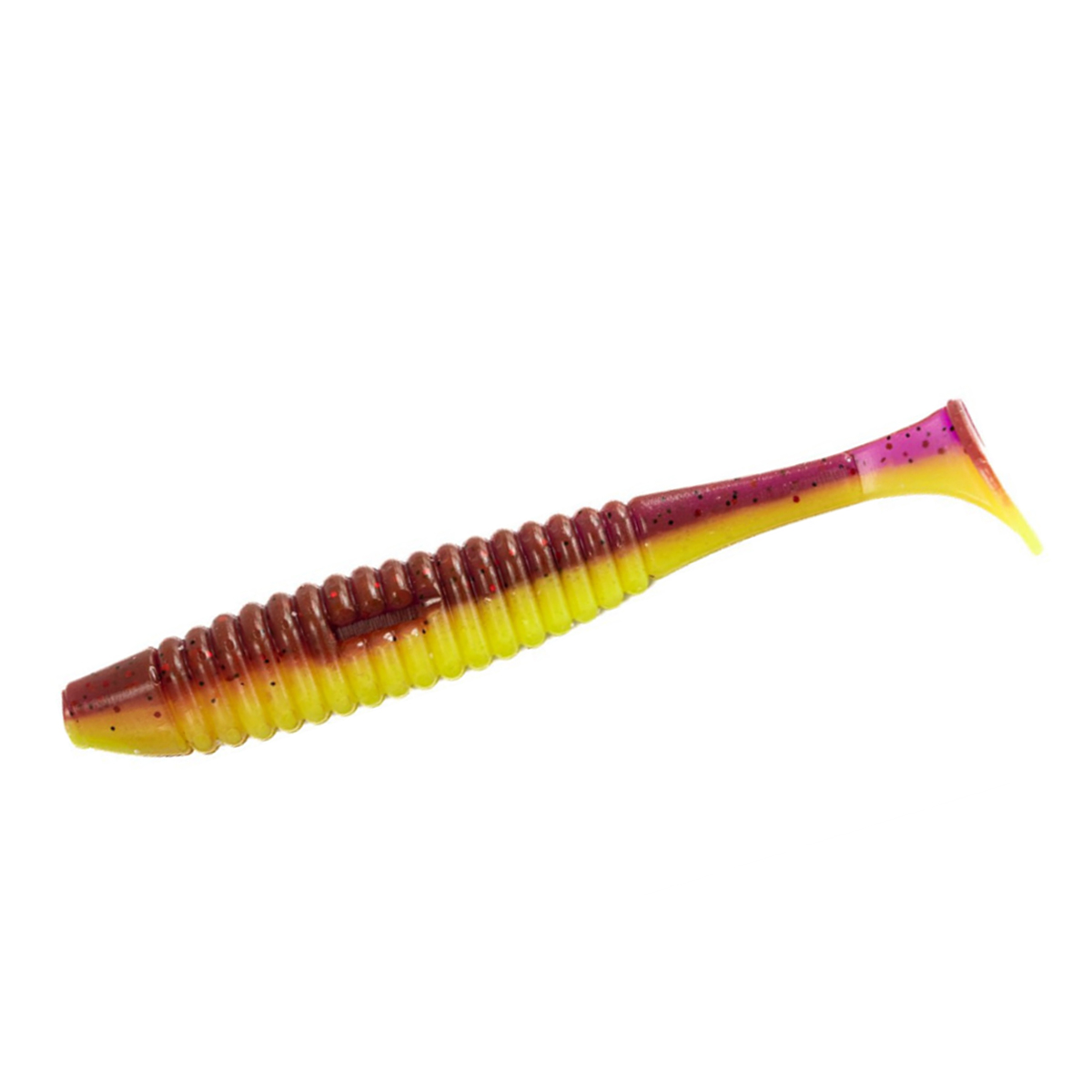 Силікон Angry Baits Shiner 5" 4pc #54 Lox Chartreuse UV