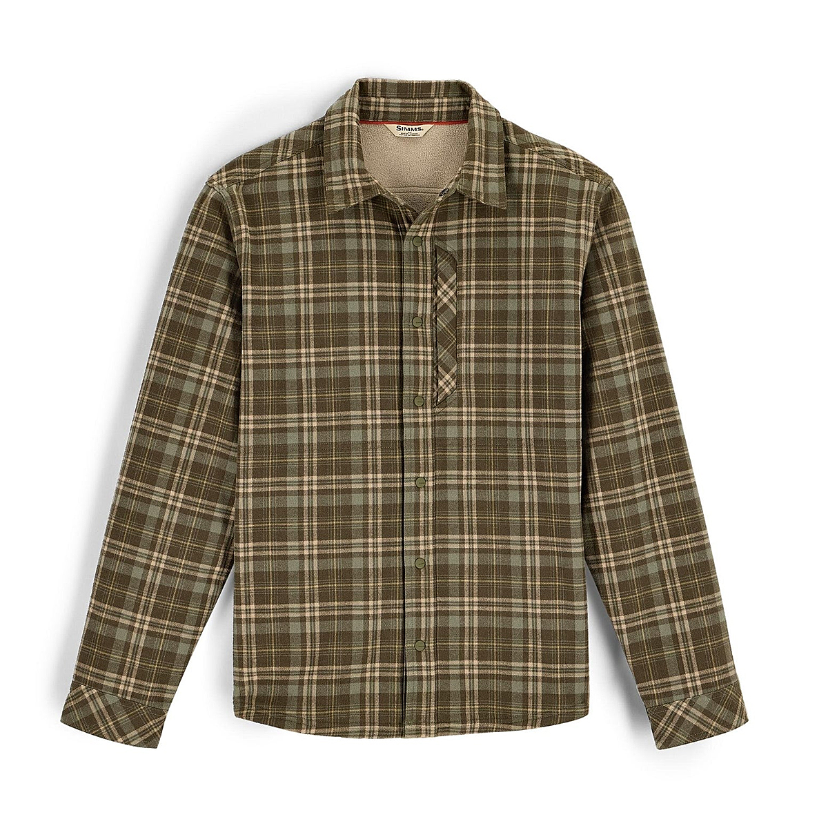 Сорочка Simms Coldweather Shacket Schooner Plaid: Loden XXL