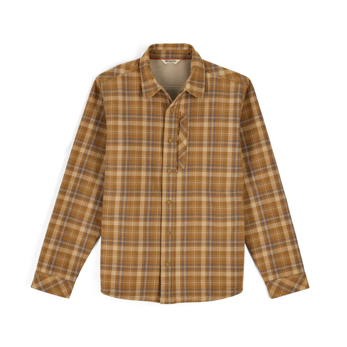 Сорочка Simms Coldweather Shacket Schooner Plaid: Bronzeback M
