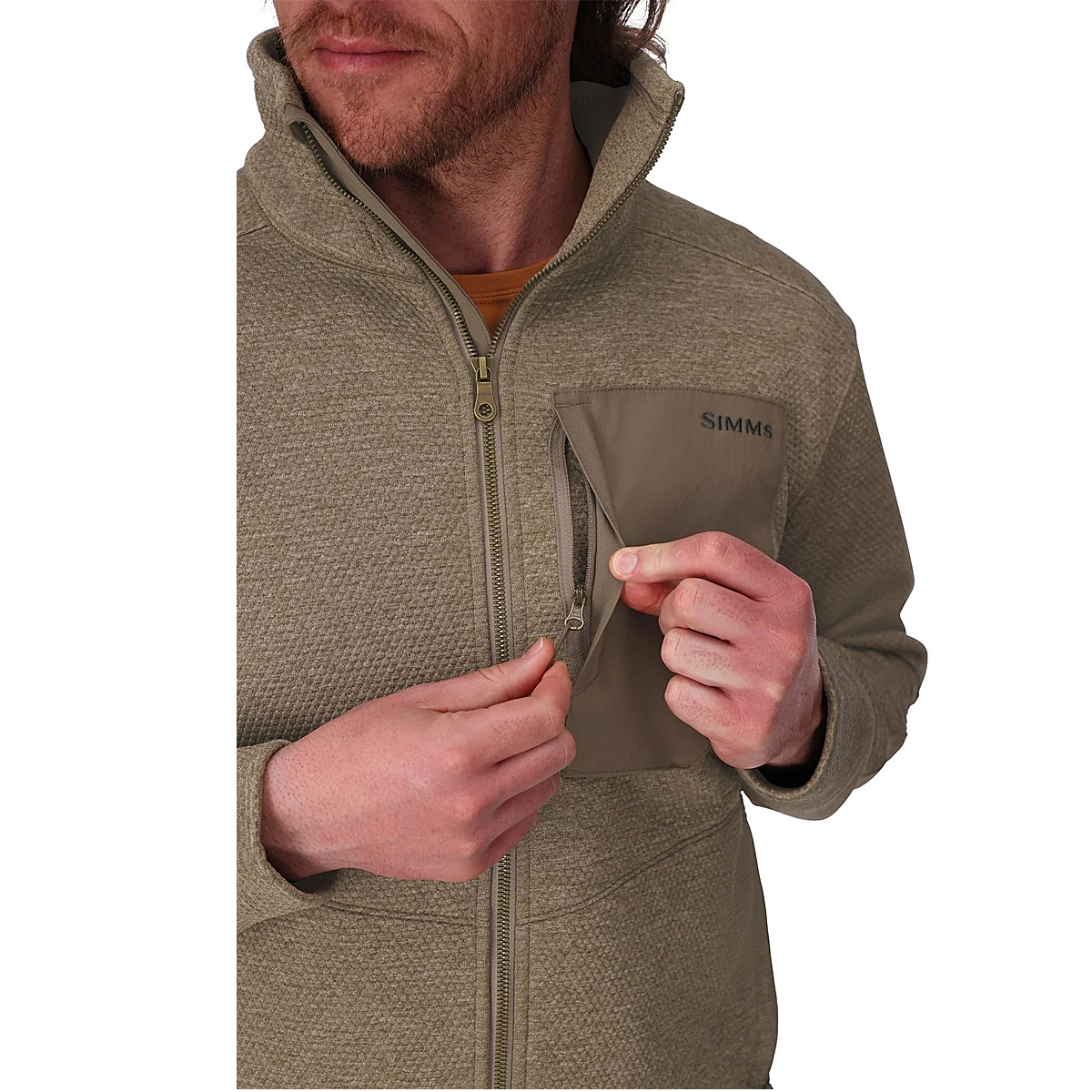 Кофта Simms Harbor Fleece Black Heather L фото 5