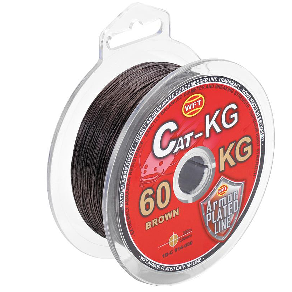 Шнур для сома WFT CAT Braun 300m 100kg 0.75