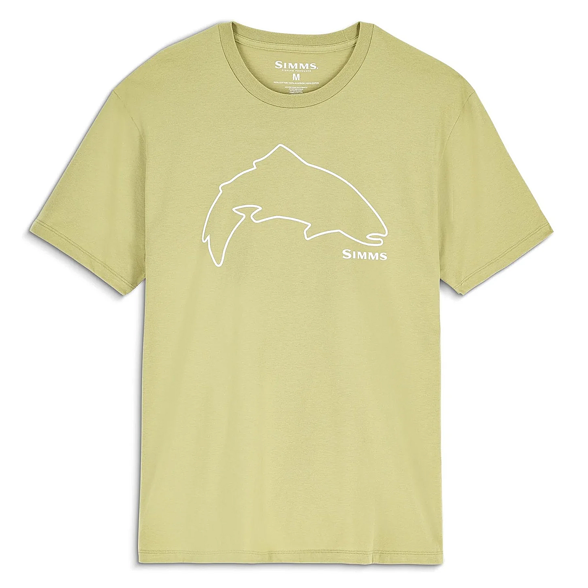 Футболка Simms Trout Outline T-Shirt Tent Green M фото 2
