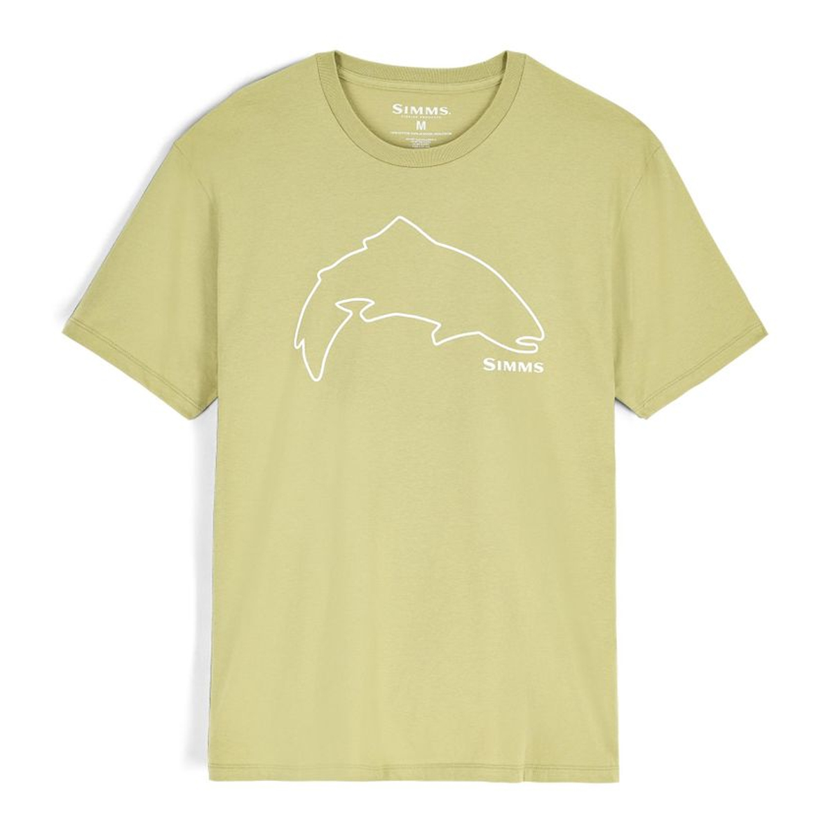 Футболка Simms Trout Outline T-Shirt Tent Green XL