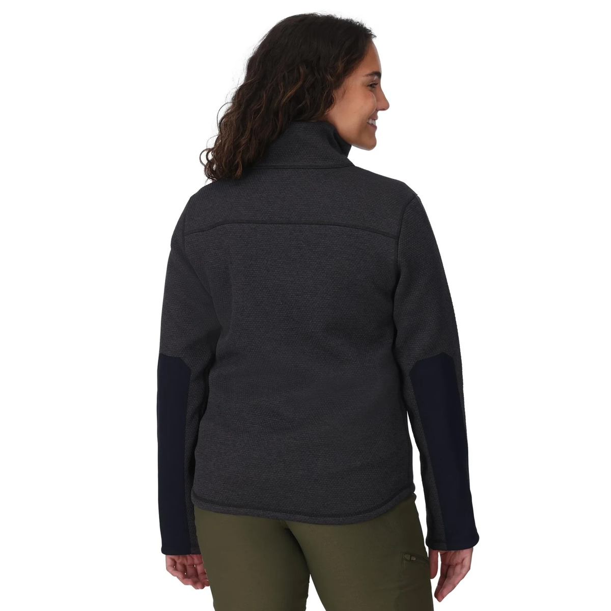 Куртка женская Simms Women's Harbor Fleece Black Heather M фото 3