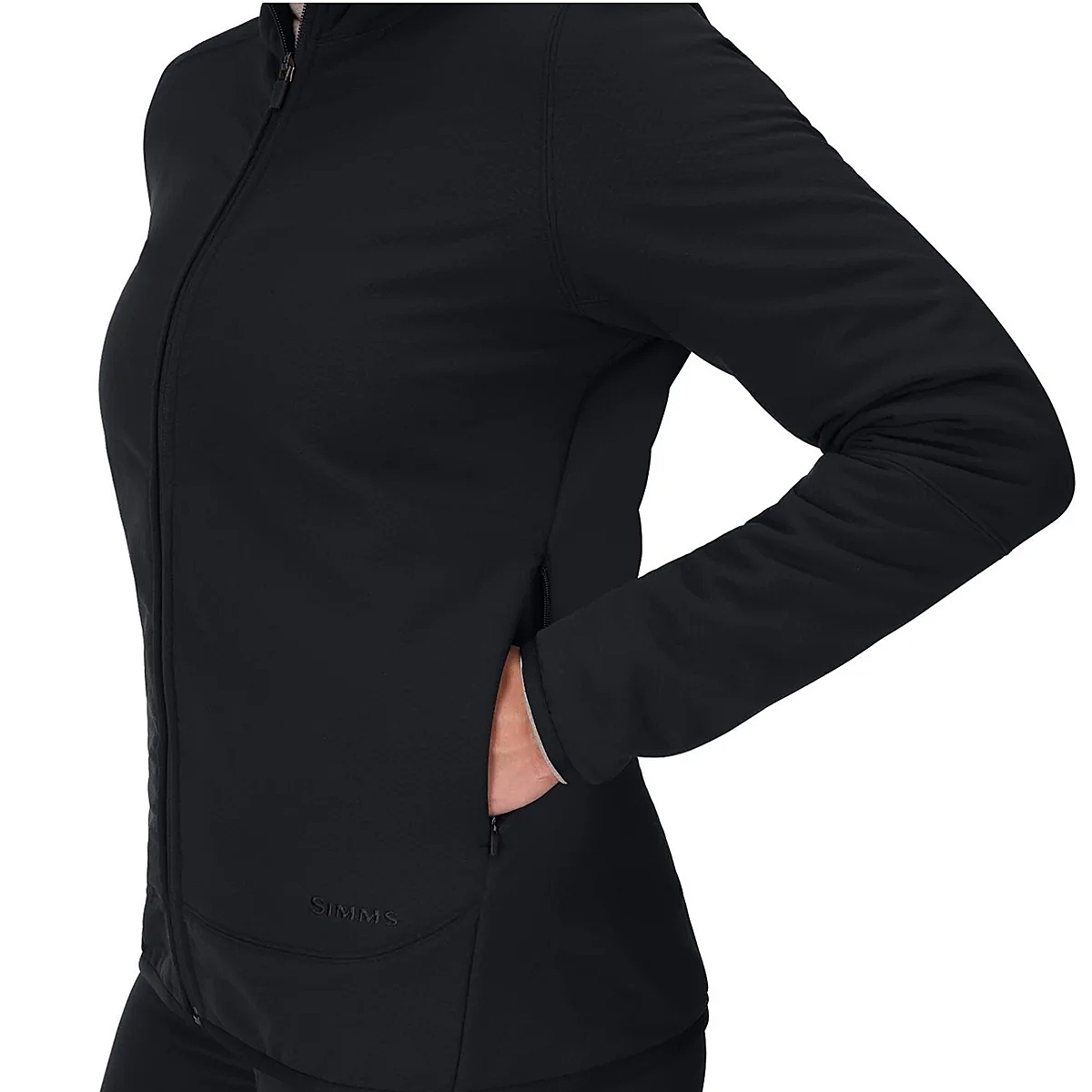 Худи женское Simms Women's Strata 330 Full-Zip Hoody Black S фото 4