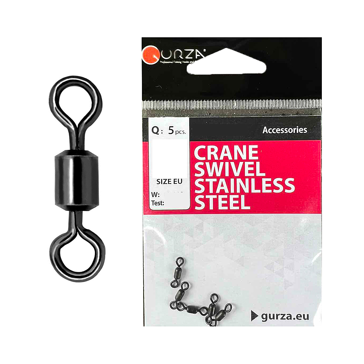 Вертлюг Gurza Crane Swivel Stainless Steel BN #4 test 70kg 5pc