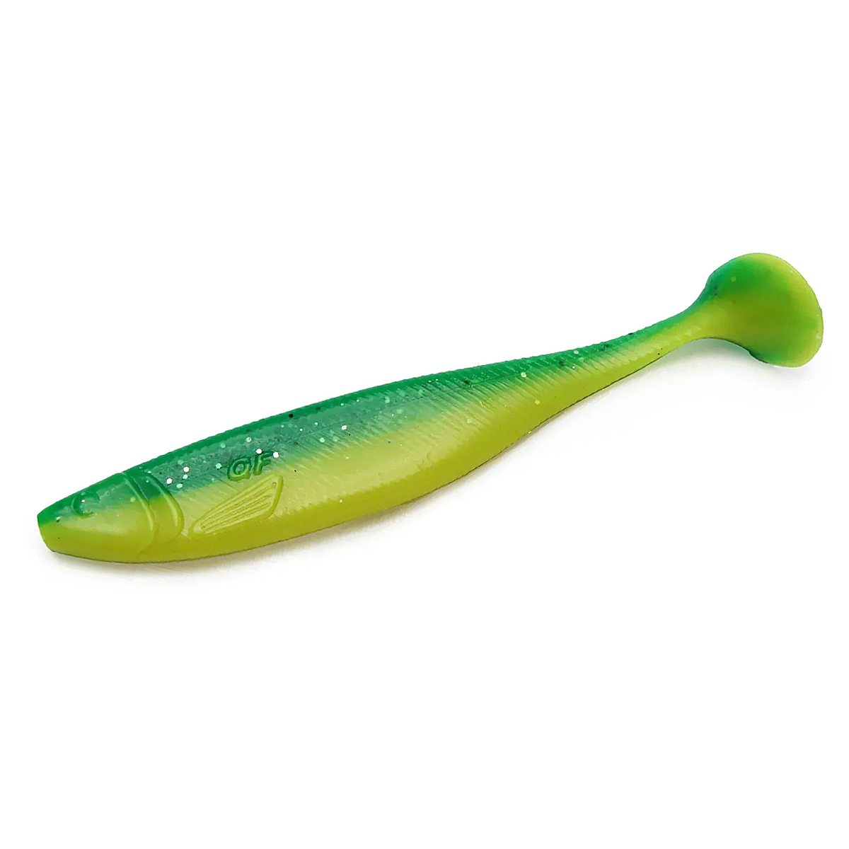 Силікон Queen Fishing Zander Slim 7" 1pcs #06 зелений лимон