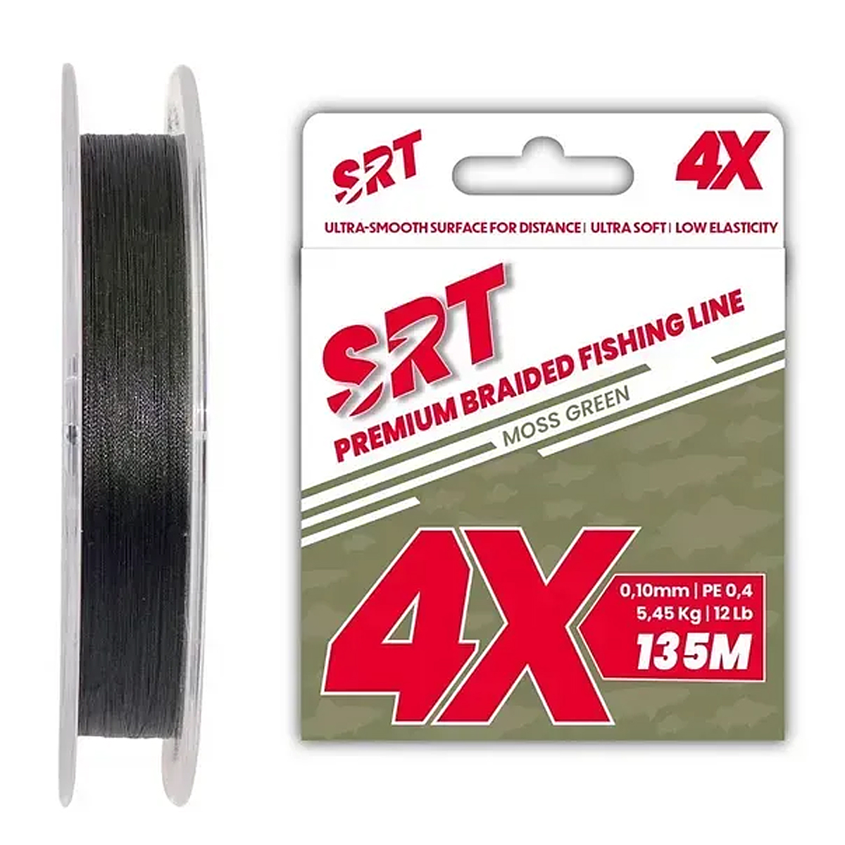 Шнур Sert SRT 4Х Moss Green 135m 5.45kg #0.1